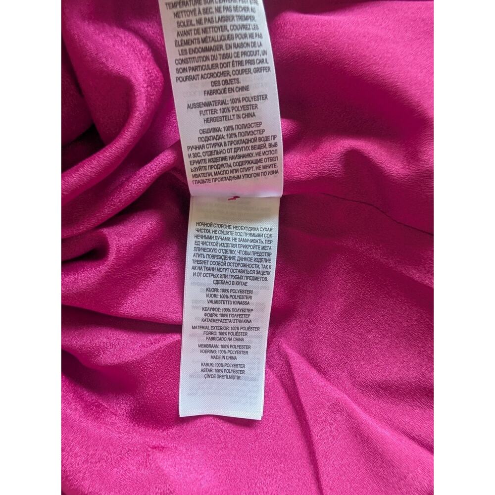 NWT Ted Baker Luaan Button Through Cami Midi Dress Ted 1 /US 4 Dark Pink 9HA77 - Picture 12 of 12